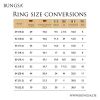 52 (16.6) schwarz Ring sand-gestrahlt abgerundete aus Edelstahl Unisex