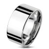 70 (22.3) Ring breit silber aus Edelstahl Herren