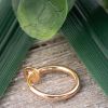 Rosegold - Fake Piercing Ring mit Springverschluss Silber aus Edelstahl Unisex