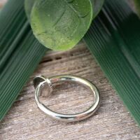 Silber - Fake Piercing Ring Springverschluss Silber Edelstahl Unisex