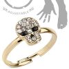 Zehenring Totenkopf Rosegold aus Messing Unisex