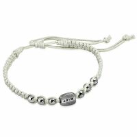 Armband Love cremefarben aus Kunstleder Damen