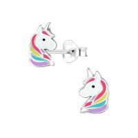 Ohrstecker Einhorn Unicorn aus 925 Silber Kinder