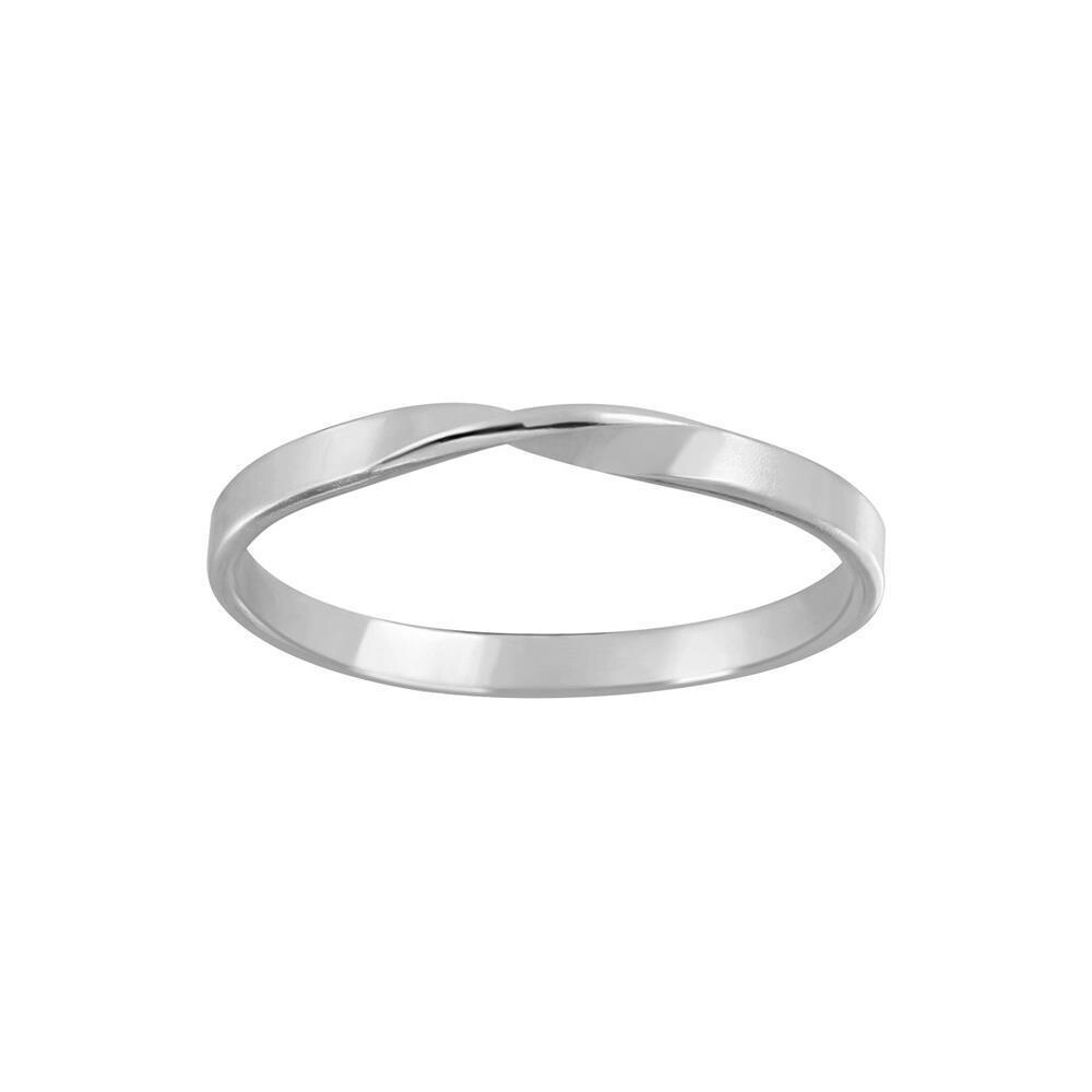 Ring einfach gedreht aus 925 Silber Damen silber 57 (18,1)