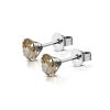Ohrstecker Kristall 10 mm aus Edelstahl Damen champagner