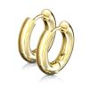 Creolen Klappverschluss 22 mm aus Edelstahl Unisex gold