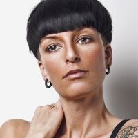 Creolen Klappverschluss 22 mm aus Edelstahl Unisex rosegold