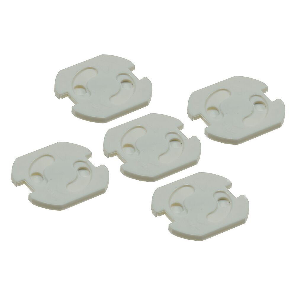 5x Kindersicherung für Steckdose Drehmechanik Steckdosensicherung