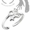 Zehenring mit Weiblichkeitssymbol Silber aus Messing Unisex