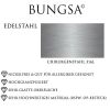 49 (15.6) Bungsa© Ring silber mit 3 Steinen & goldenem Mittelring