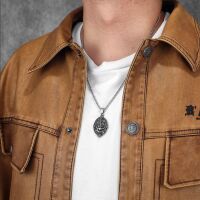 Anhänger Anker-Amulett mit Meerjungfrau aus Edelstahl Unisex