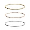Armreifen klassisch rund Edelstahl für Damen - in 3 Farben erhältlich