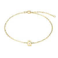 G - Buchstaben Armkette aus Edelstahl Gold Unisex