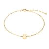 U - Buchstaben Armkette aus Edelstahl Gold Unisex