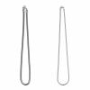 Kette runde Schlangenglieder aus Edelstahl Unisex - Stärke 4,2 mm Silber