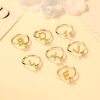 Zehenring Buchstaben Goldfarben aus Messing Unisex I
