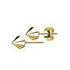 Ohrstecker Kegel 5mm aus Edelstahl Unisex