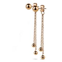 Ohrstecker mit Ketten und Kugeln Edelstahl Damen