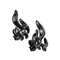 Ohrstecker Flamme verschiedene Varianten aus Edelstahl Unisex gold
