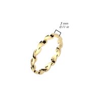 Ring Rankenmotiv gold aus Edelstahl Damen 52 (16.6)