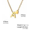 Buchstaben-Kette A-Z mit Herz gold aus Edelstahl Damen J