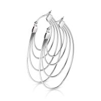 Creolen Boho Style oval aus Edelstahl Damen gold