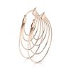 Creolen Boho Style oval aus Edelstahl Damen gold