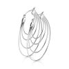 Creolen Boho Style oval aus Edelstahl Damen gold