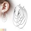 Creolen Boho Style oval aus Edelstahl Damen gold