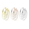 Creolen Boho Style oval aus Edelstahl Damen gold