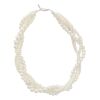 Choker Halskette geflochtene Perlen Karabiner-Verschluss für Damen
