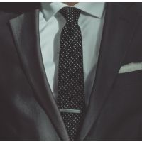 Krawattenklammer klassisch aus Edelstahl