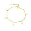 Armband Boho Perlen verschiedene Farben aus Edelstahl Damen silber