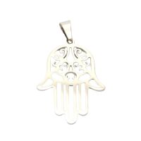 Anhänger Hand der Fatima Edelstahl Damen silber
