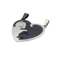 Anhänger für Paare Katzen Herz verschiedene...