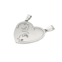 Anhänger für Paare Katzen Herz verschiedene...