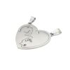 Anhänger für Paare Katzen Herz verschiedene Farben Edelstahl Damen