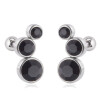 Ohrstecker / Piercing mit Kugelverschluss Kristall verschiedene Farben Silber aus Edelstahl Damen grün
