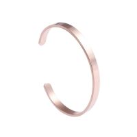 Armreifen Basic 6 mm aus Edelstahl Damen rosegold