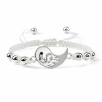 Armband für Zwei Yin und Yang aus Nylon/Messing Unisex - in zwei Varianten