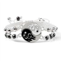 Armband für Zwei Yin und Yang Nylon/Messing Unisex