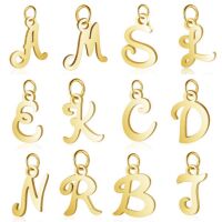 Anhänger Buchstaben Gold aus Edelstahl Unisex X