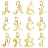 Anhänger Buchstaben Gold aus Edelstahl Unisex X