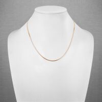 Kette flache Schlangenglieder Rosegold aus Edelstahl Unisex