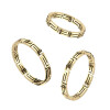Ring Labyrinth mit Aussparungen gold aus Edelstahl Unisex 60 (19.1)