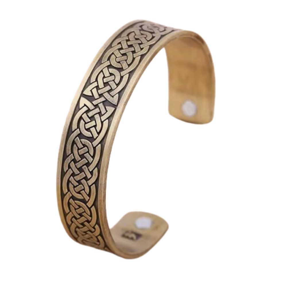 Armreifen Keltenknoten Viking bronzefarben aus Edelstahl Unisex