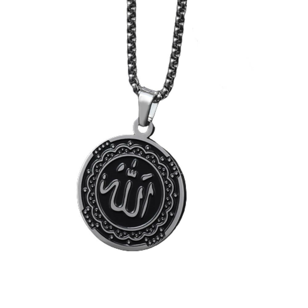 Kette mit Allah-Anhänger 59cm Silber Edelstahl Unisex