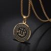 Kette mit Allah-Anhänger 59cm Gold Edelstahl Unisex