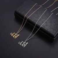 Kette mit Allah-Schrift-Anhänger 45cm Silber Gold...