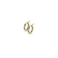 Creolen Klassisch schmal Gold aus Edelstahl Damen - 10 mm